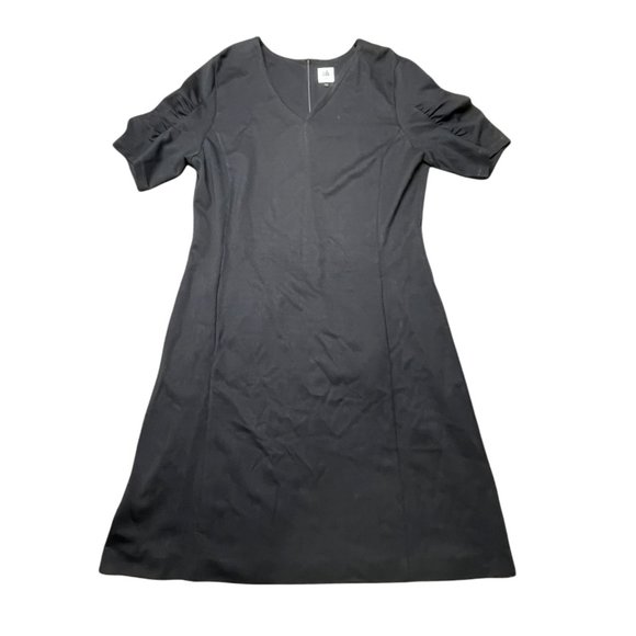 CAbi Dress Large Womens Little Black Dress Short Sleeve Party Cocktail L V Neck - Picture 5 of 12